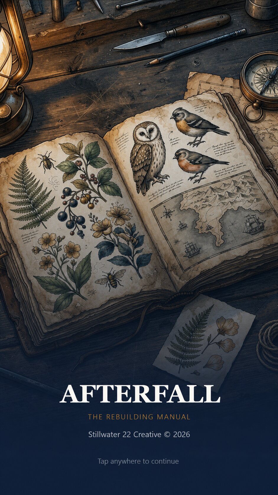 Afterfall opening screen