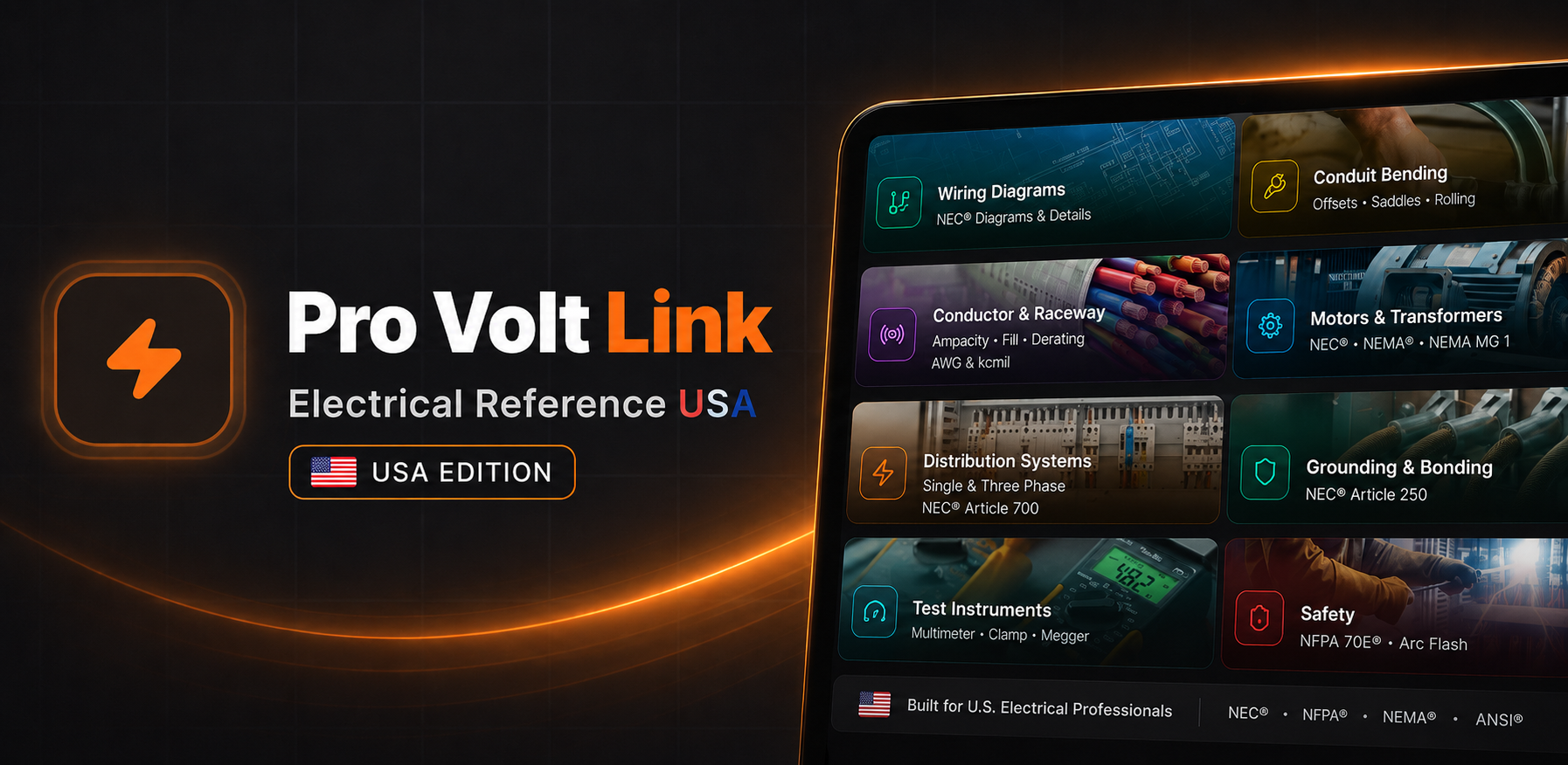Pro Electrical Reference USA featured graphic