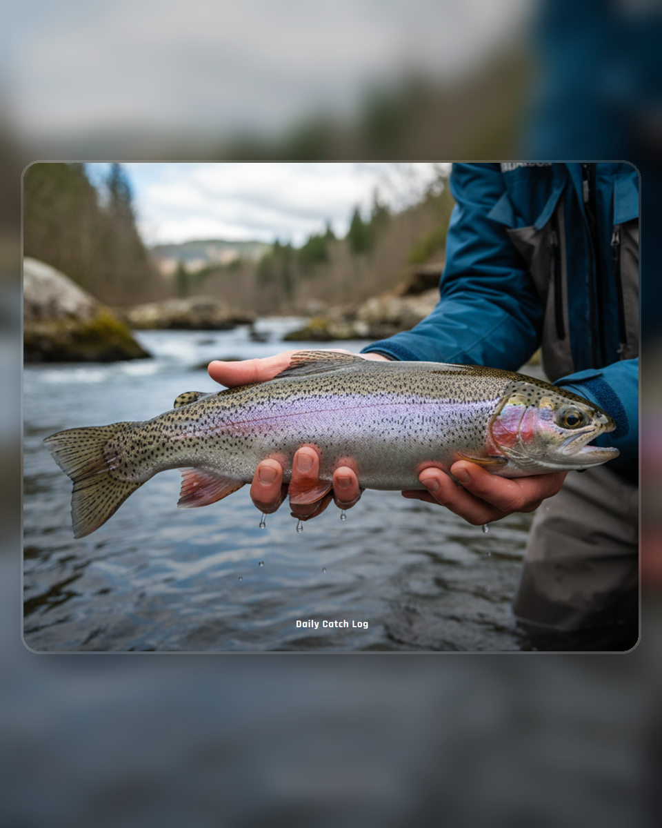 Trouthooker daily catch log app splash screen