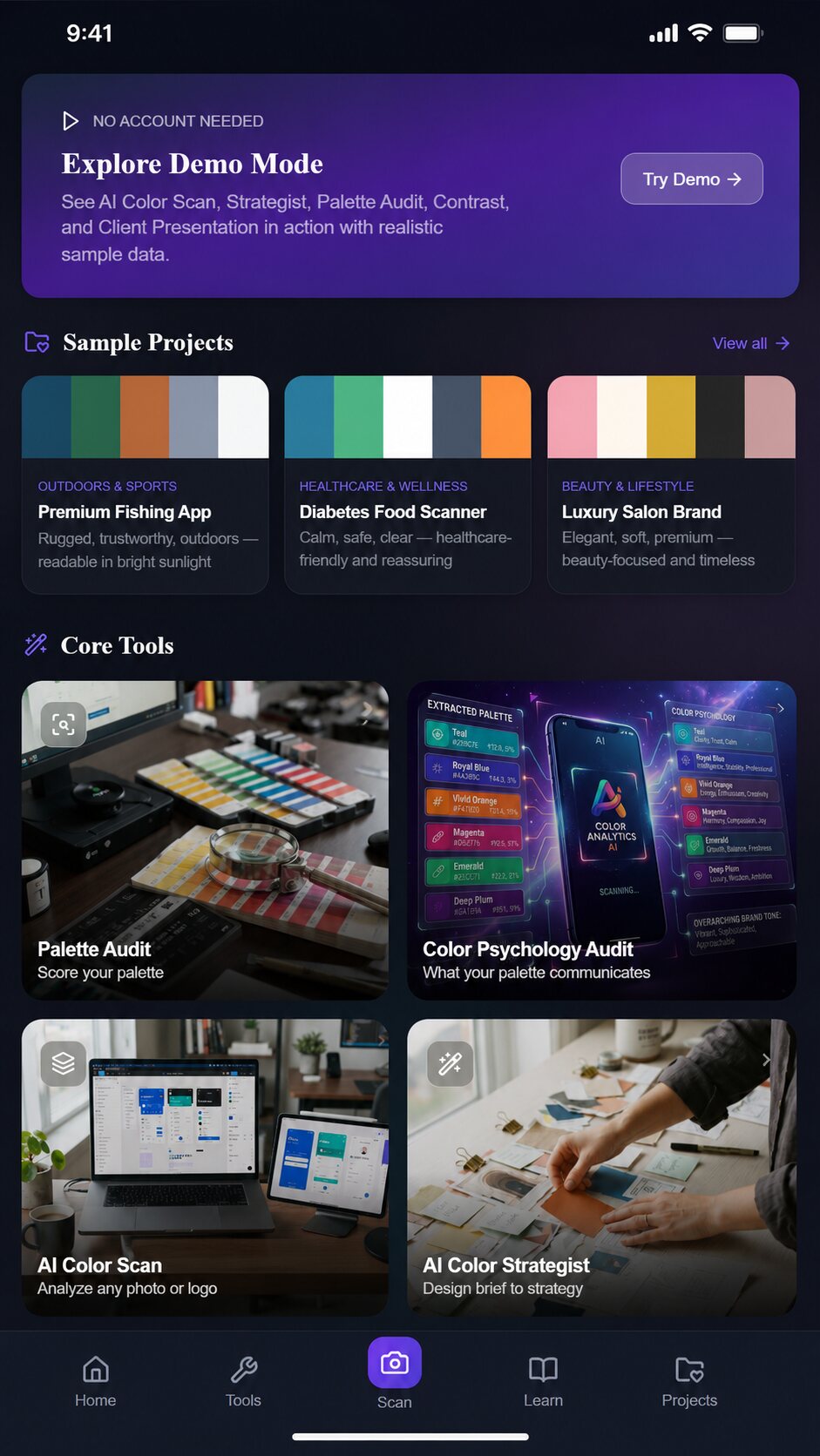 ChromaticPRO demo projects and core professional tools