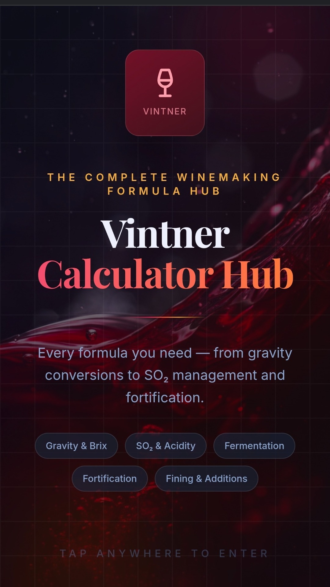 Vintner Calculator Hub Google Play screenshot 1