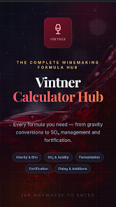 Vintner Calculator Hub Google Play screenshot 1