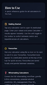 Vintner Calculator Hub Google Play screenshot 2