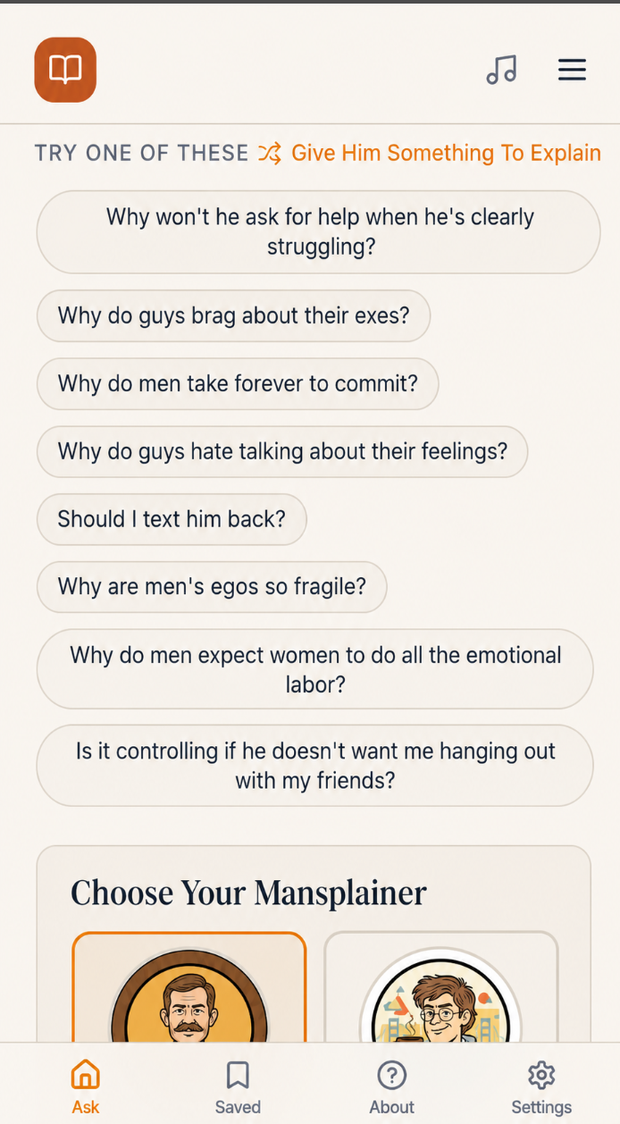 The Joy of Mansplaining screenshot 3