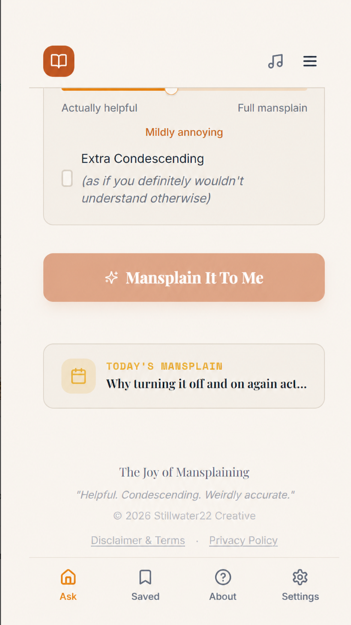 The Joy of Mansplaining screenshot 8