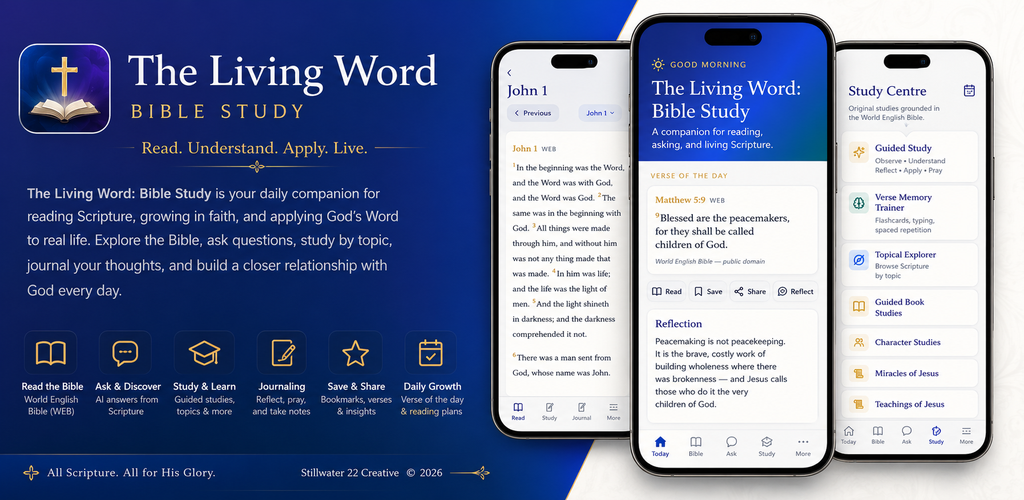 The Living Word feature graphic