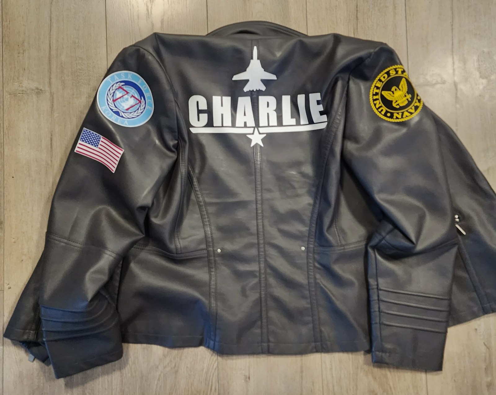 Charlie jacket graphic design