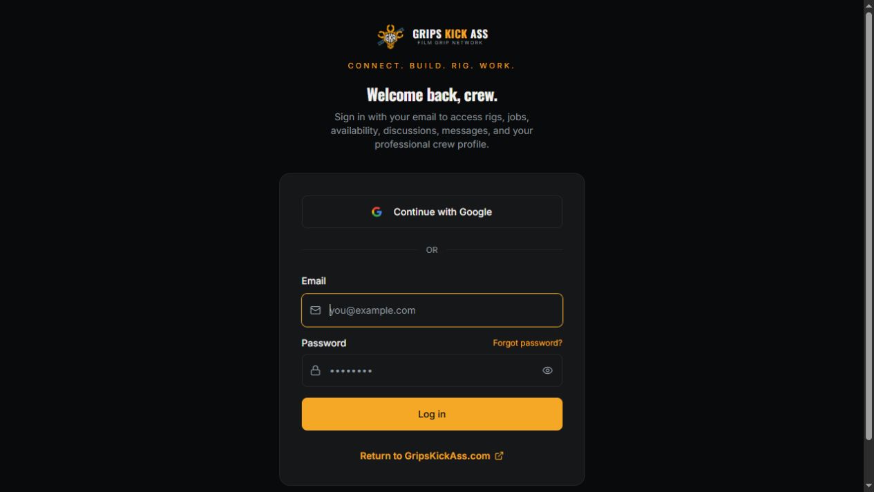 Grips Kick Ass film grip network website preview